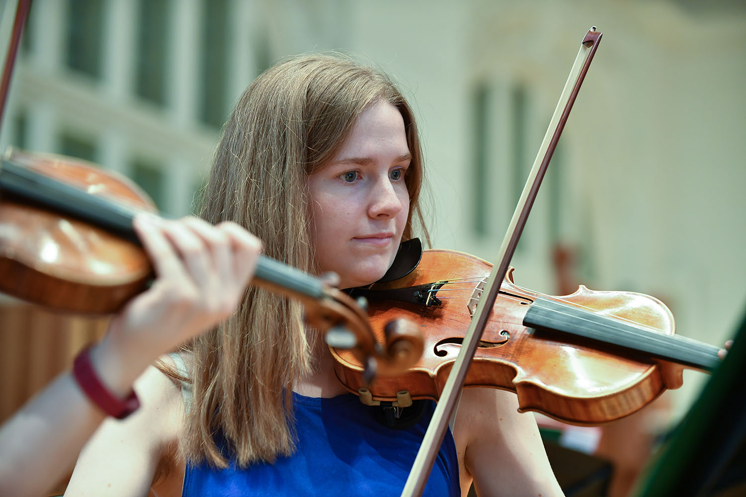 A violinist from the RCM Junior Department