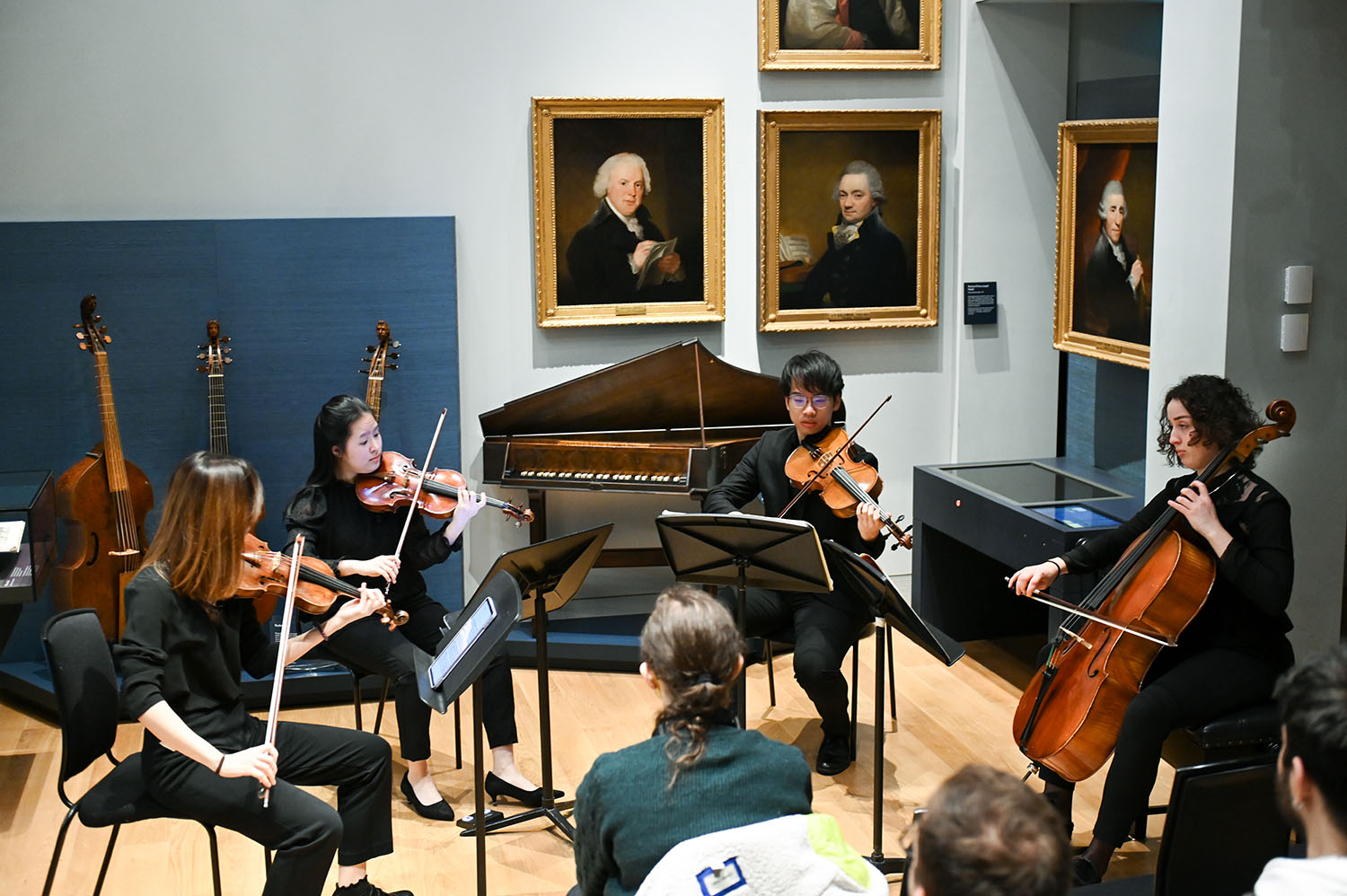 A string quartet performs in the RCM Museum 